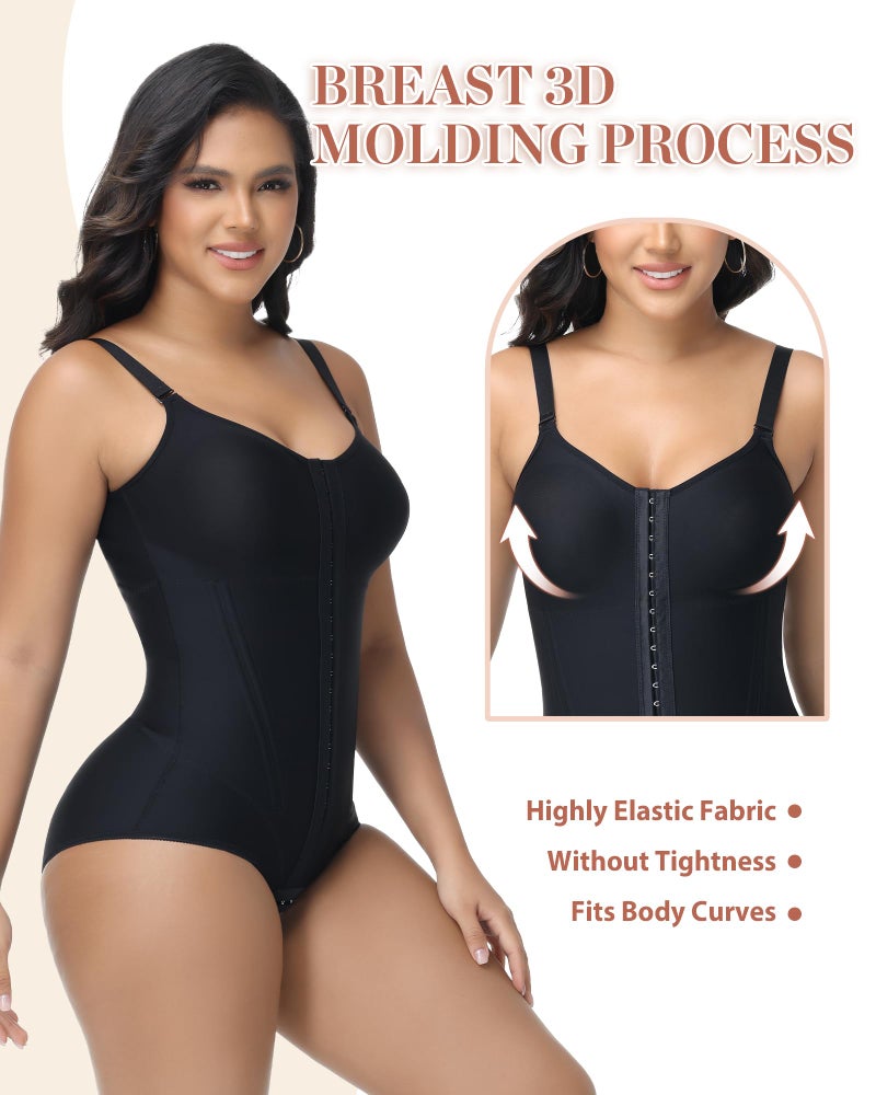 SHAPSHE Curvy Fajas Colombianas Moldeadoras Postpartum High Compression Garment Tummy Control Black L - Image 4
