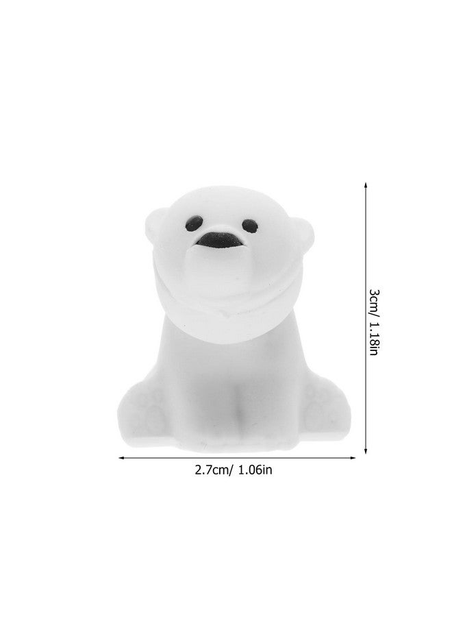 توي اند اونا 20 قطعة من ممحاة أقلام الرصاص على شكل دب قطبي، ممحاة أقلام رصاص على شكل حيوان لطيف لهدايا الحفلات وجوائز الفصل الدراسي والكرنفالات واللوازم - Image 2