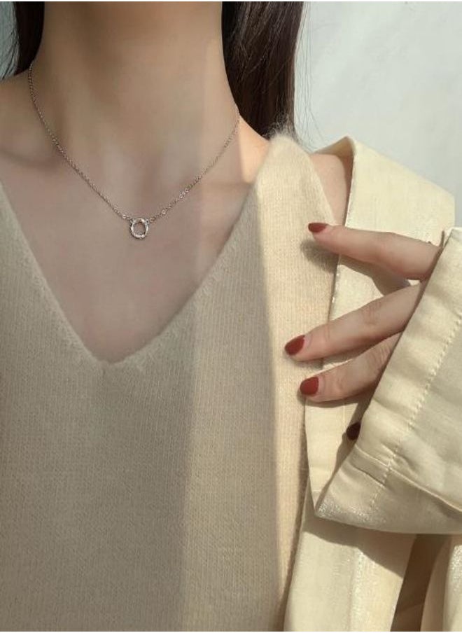 Satinior - Light luxury niche design ring necklace - Image 1