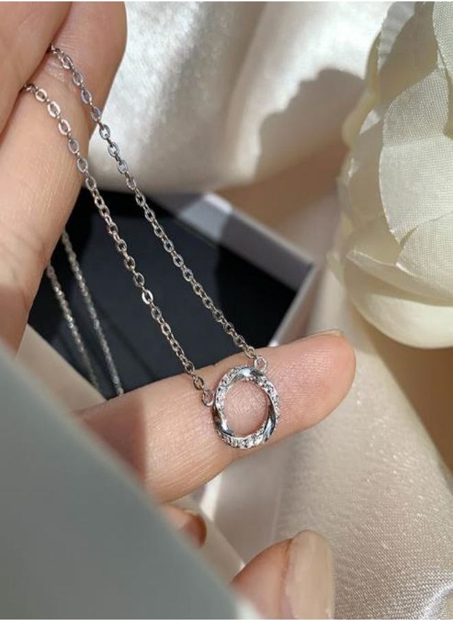 Satinior - Light luxury niche design ring necklace - Image 1