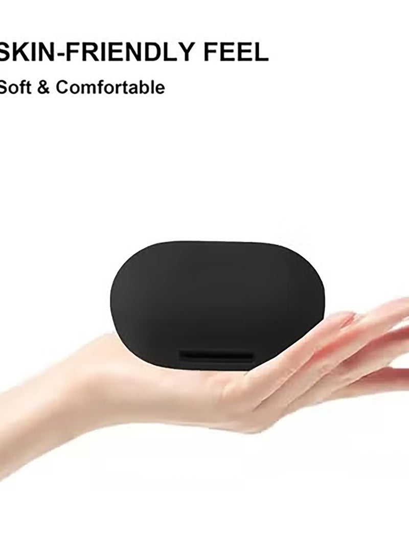 Beauenty Silicone Case for Anker Soundcore Space A40 Case Cover with Keychain/Cleaner Kit (Black) - Image 3