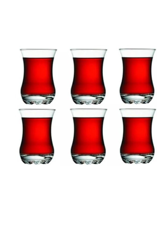 Pasabahce Sylvana Estekana (110ml) Set of 6 Cups Clear - Image 1