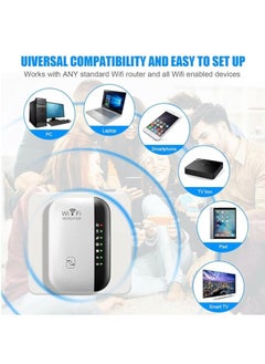 General WiFi Extender, HYCLAM 300Mbps WiFi Range Extender with AP/Repeater Mode and WPS Capabilities, WiFi Repeater with Ethernet Port, Quick Setup, Home Wireless Signal Booster  - Image 2