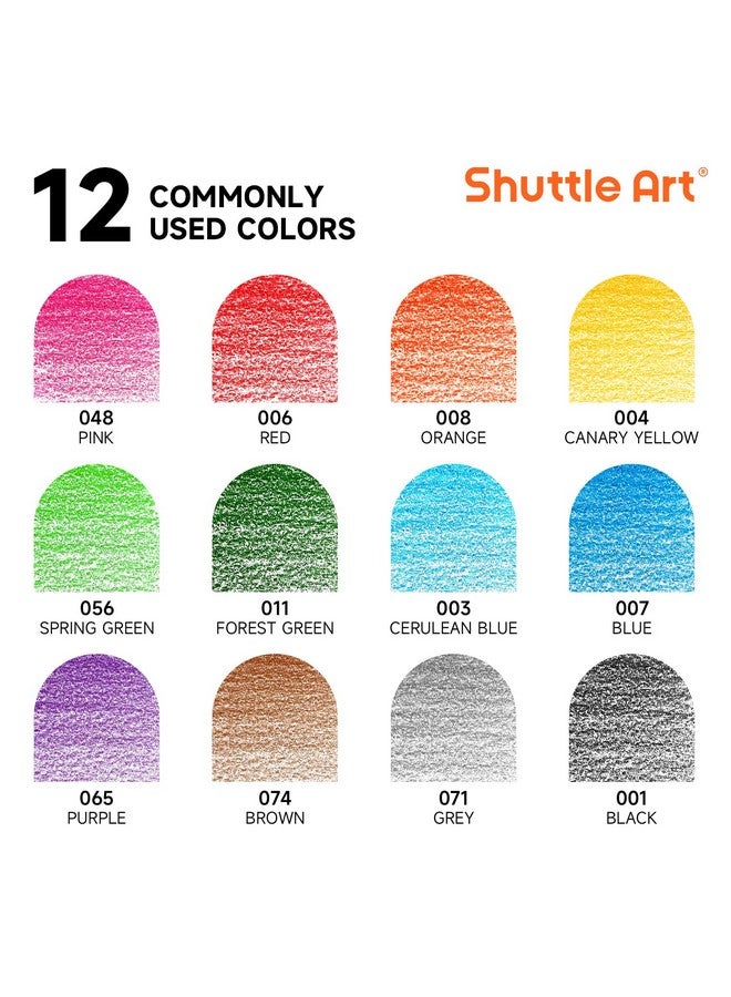Shuttle Art 504 Colored Pencils Bulk, 12 Vibrant Colors, Pack of 42, Pre-sharpened Coloring Pencils, Wood Colored Pencil for Kids Teachers, Classroom Essentials, Back to School Supplies - Image 3