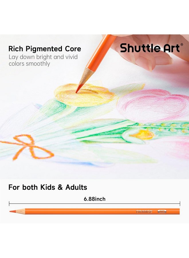 Shuttle Art 504 Colored Pencils Bulk, 12 Vibrant Colors, Pack of 42, Pre-sharpened Coloring Pencils, Wood Colored Pencil for Kids Teachers, Classroom Essentials, Back to School Supplies - Image 5