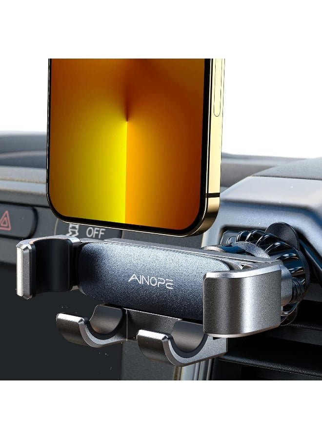 AINOPE Gravity Car Phone Holder 2025 Upgrade Mobile Holder for Car Vent Auto Lock Hands-Free Accessories Interior fits for All 4-7 IN Phone Samsung Galaxy S25 S24 Ultra iPhone 16 Pro Max Plus 15 14 - Image 1