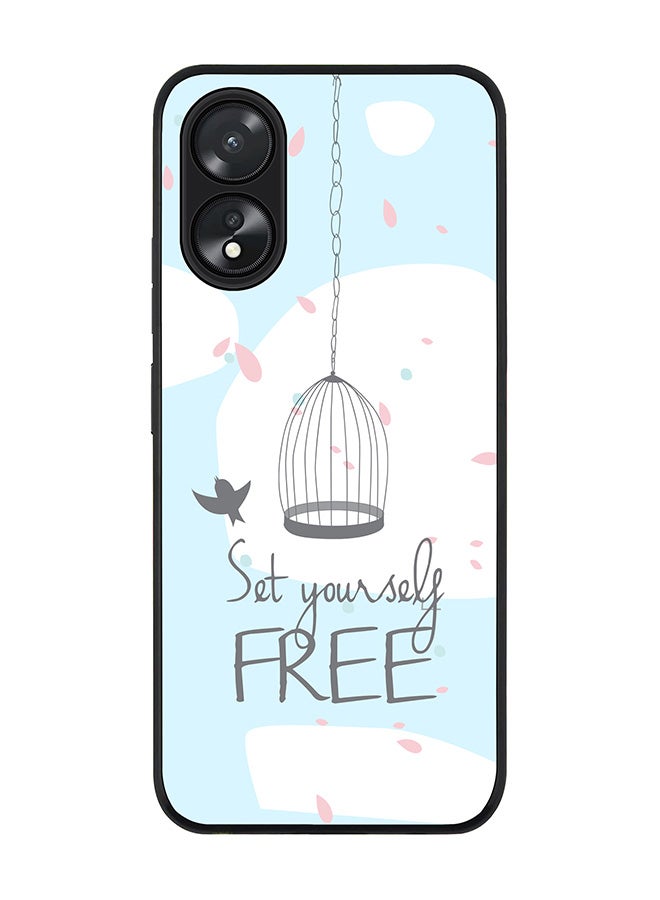 Stylizedd Rugged Black Edge case for Oppo A18 / Oppo A38, Slim fit Soft Case Flexible Rubber Edges Anti Drop TPU Gel Thin Cover - Set Yourself Free - Image 1