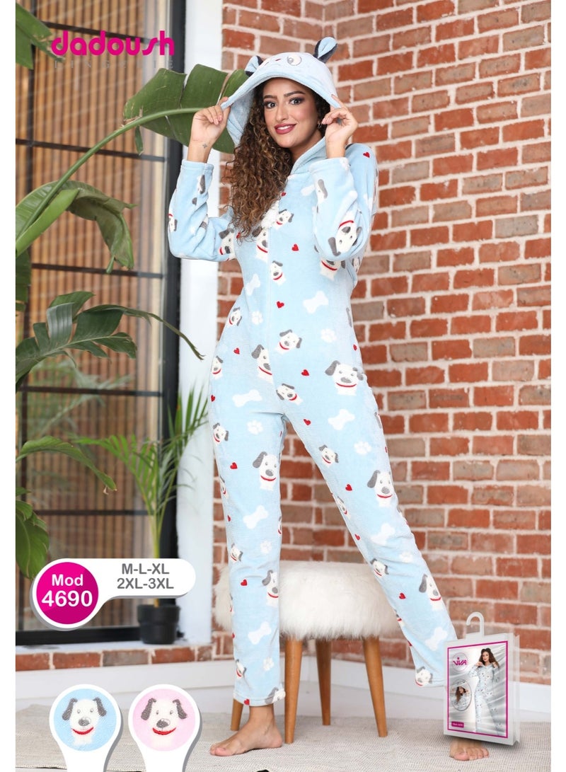 Dadoush Women's winter home jumpsuit - dadoush - Image 5