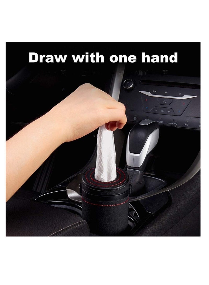 Cylindrical Car Tissue Box Holder Case - Image 4