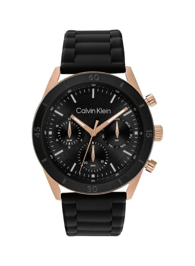 Ionic Plated Rose Gold Tone Steel Quartz Multifunction Watch
