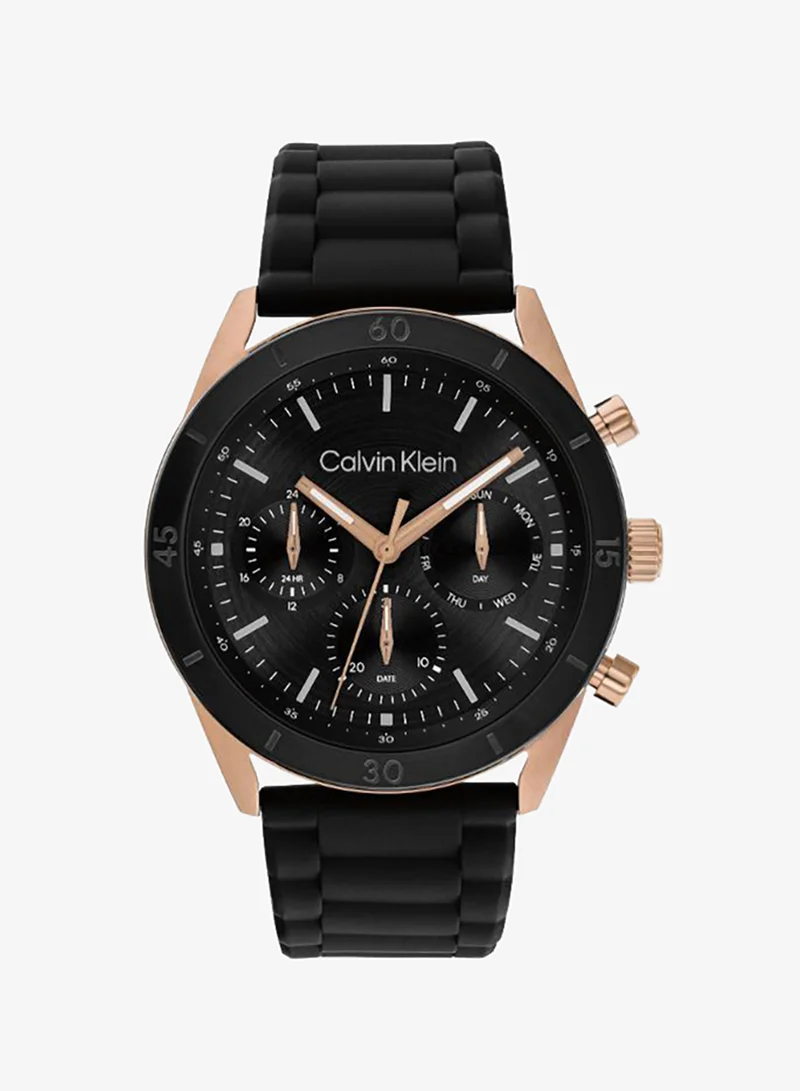 Ionic Plated Rose Gold Tone Steel Quartz Multifunction Watch