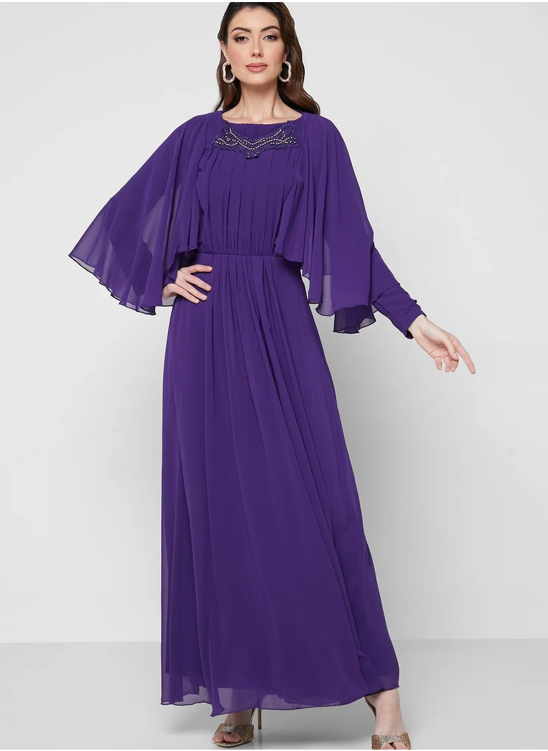 Khizana Embellished Chiffon Dress