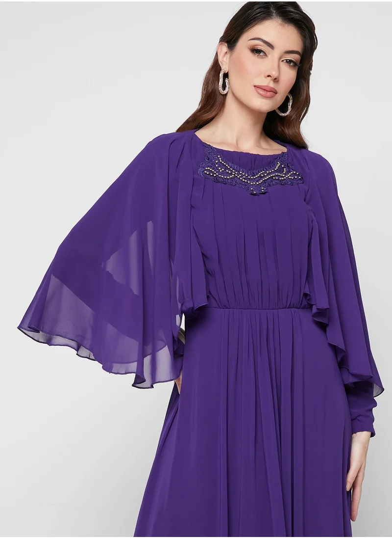 Khizana Embellished Chiffon Dress