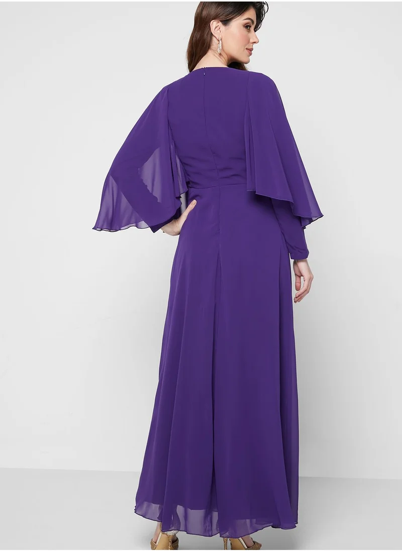 Khizana Embellished Chiffon Dress