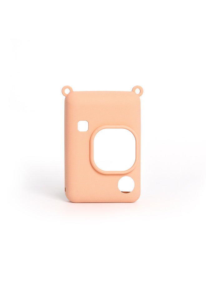 Generic Poly Instax Mini Liplay Protective Case Wear-resistant Soft Case Fit Camera Silicone-Color:Blush Color  - Image 1