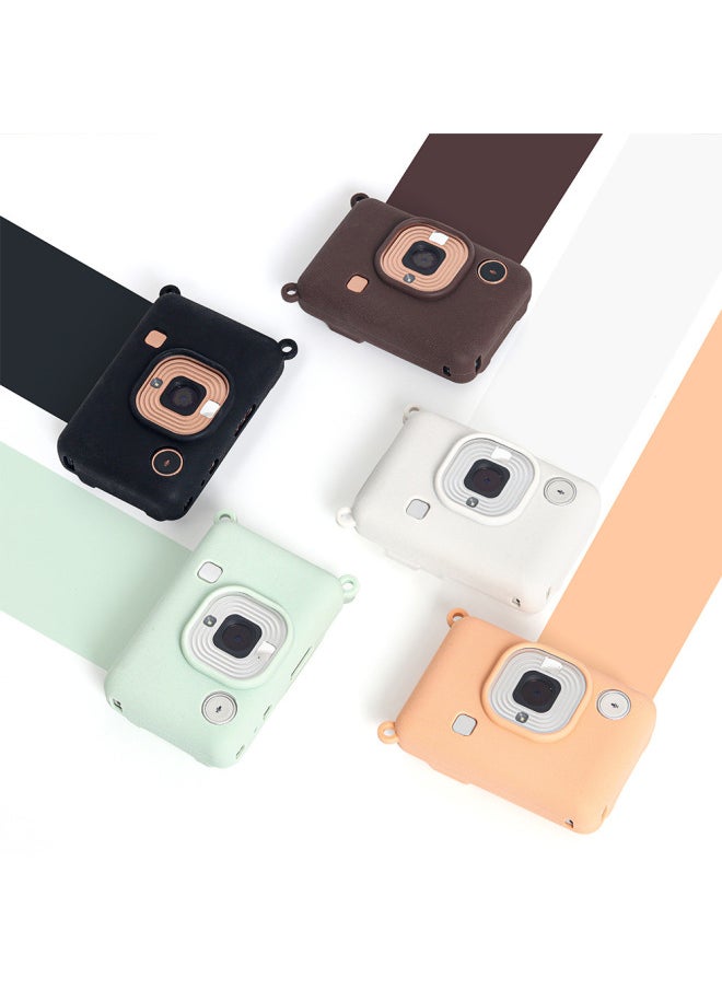 Generic Poly Instax Mini Liplay Protective Case Wear-resistant Soft Case Fit Camera Silicone-Color:Blush Color  - Image 4