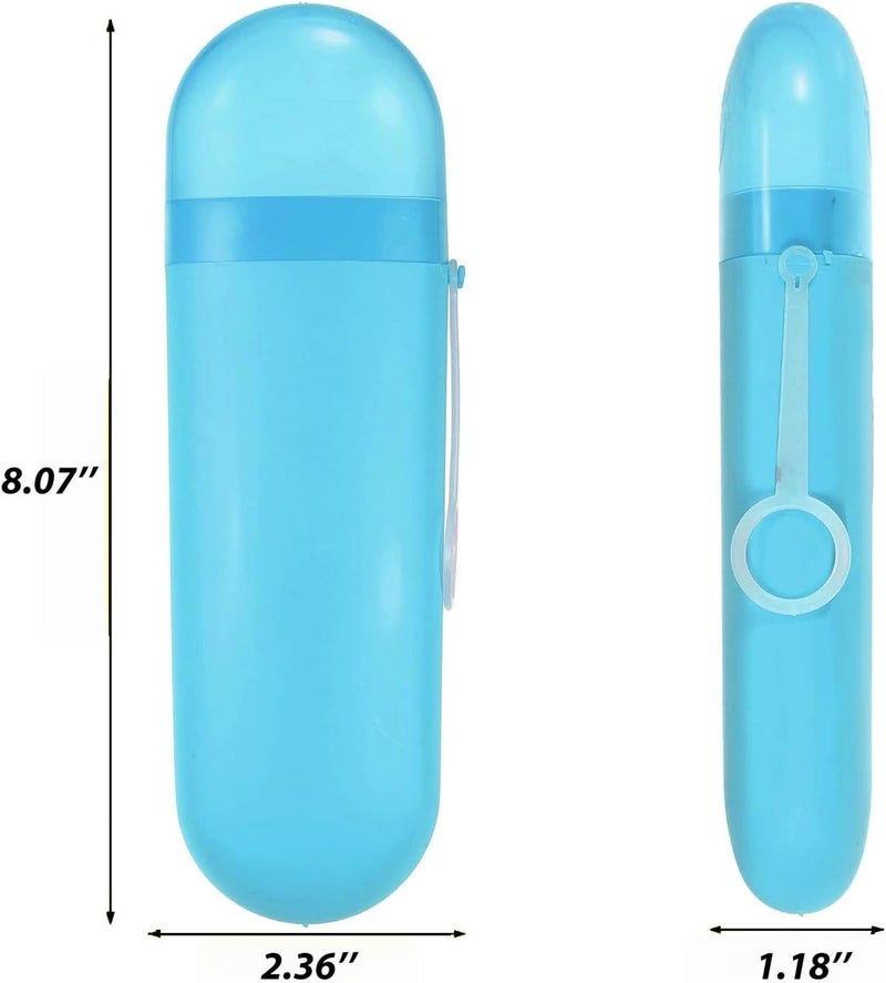 PRAMANTA Toothbrush Holder Box Travel Toothbrush Holder Container Bathroom Storage Organizer Case for Daily and Travel Use with Hanger (2Pcs) - Image 2