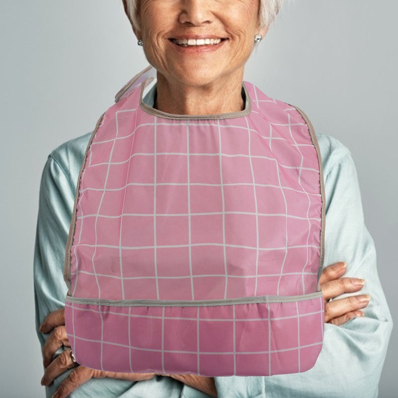 2pcs Rice Pinafore for Adults Polyester Bib Pinafore for Adults Eating - Image 3