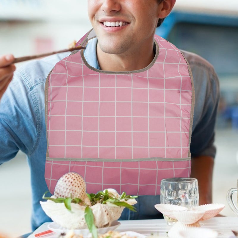 2pcs Rice Pinafore for Adults Polyester Bib Pinafore for Adults Eating - Image 4