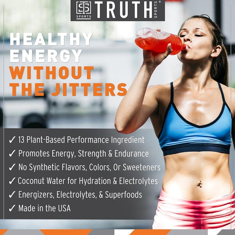 Truth Nutrition Pre Workout Powder  Natural PreWorkout for Men  Women Vegan BCAA Amino Energy Powder Keto Friendly  No Artificial Flavors Sweetners or Dyes Fruit Punch - Image 3