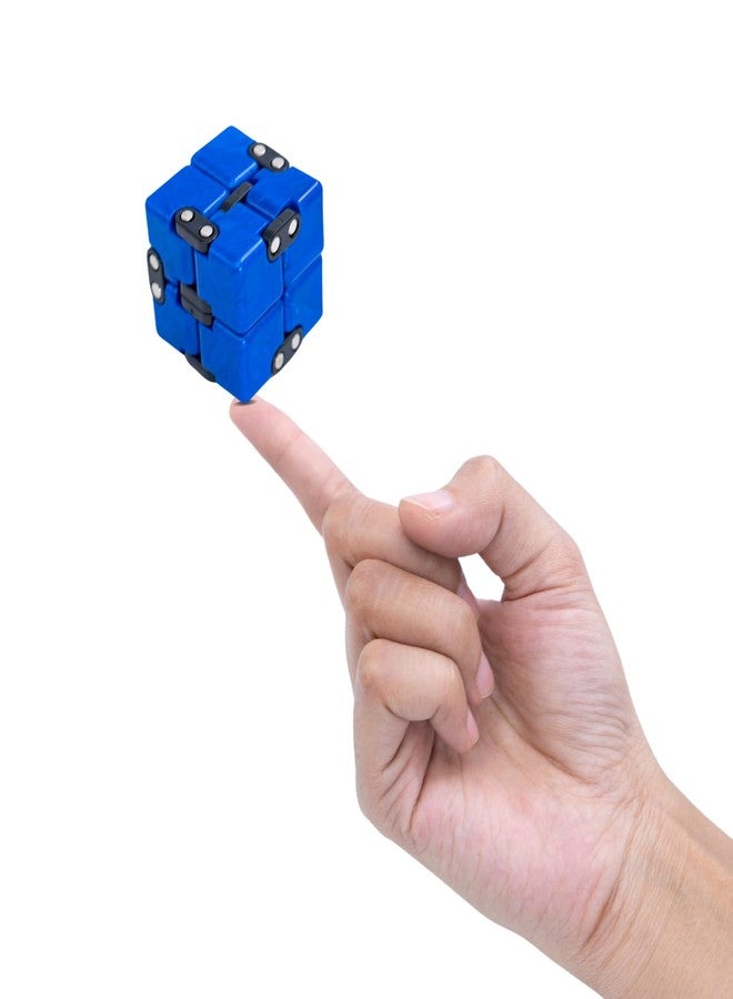 Cubelelo Drift Infinity Cube Combo (Pack of 2 - Blue & Green) | Stress Relief Fidget Toy for Focus & Anxiety Reduction | Portable Pocket-Sized Desk Gadget for All Age - Image 2