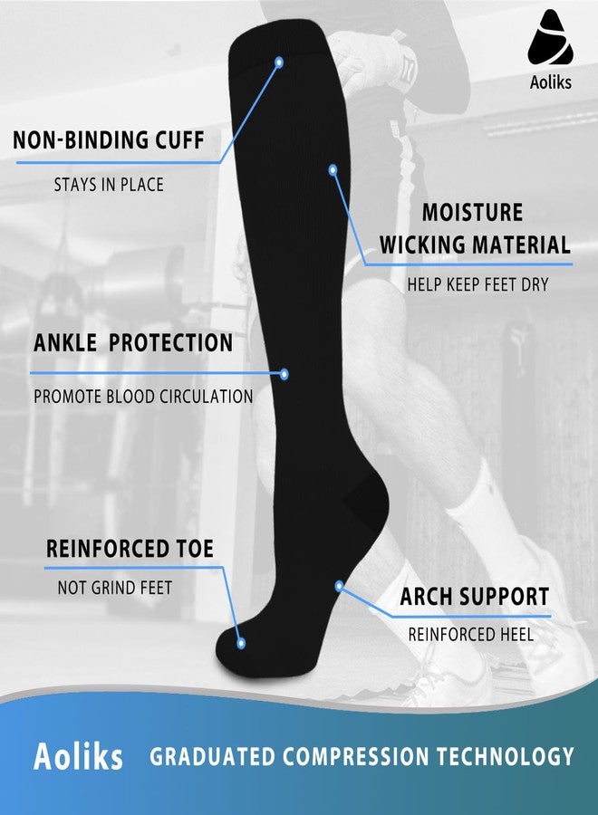 Aoliks Compression Socks for Women & Men(1/3/7/8 PACK) - Best for Running,Sport,Nurse,Travel,Cycling-20-30mmHg - Image 5