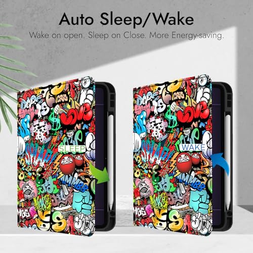 Robustrion Cover Case for OnePlus Pad 3 13.2 inch Cover, Folio Cover Case for OnePlus Pad 3 Cover with Pencil Holder 13.2 inch [Auto Sleep Wake Support] - Hippy - Image 3