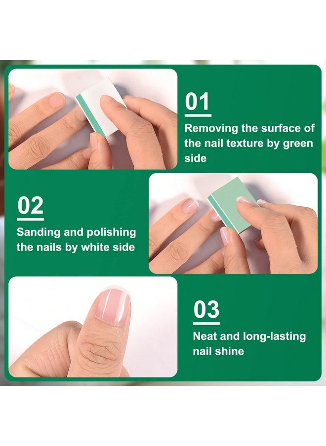 CGBE - Nail Buffer Block And Shine Kit 50 Count Mini Nail Buffer For Polishing Smooth And Shiny Natural Nails Fingernail Mini Buffer Nail File Smoother Buffer Block 1000/4000 Grit - Image 1