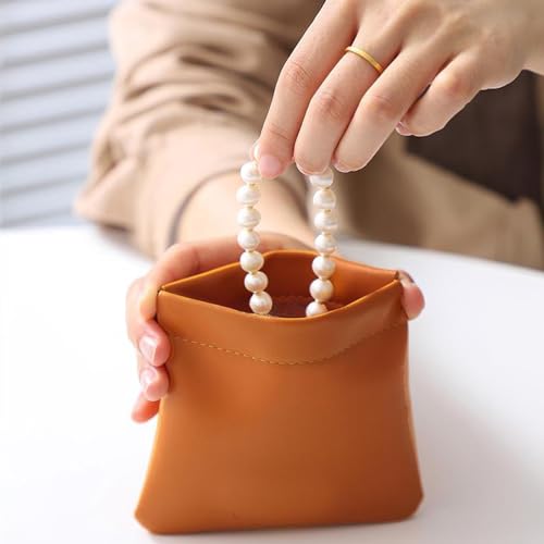 ANZAILALA Small Pouches for Women Makeup Pouch Mini Coin Pouch for Men Women(2 Pcs, Black + Brown) - Image 2