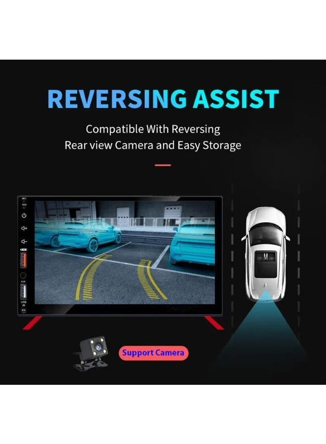 Bluetooth v2.0 7 inch 2 din car video stereo player hands-free call touch screen car mp5 player tf sd mmc usb fm radio - Image 5