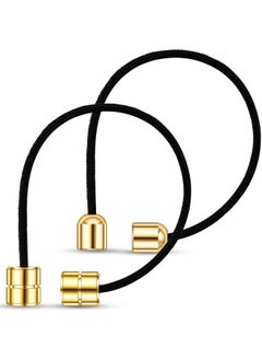Civaner 2 Pcs Begleri Fidget Beads Copper Worry Fidget Beads Worry Beads Begleri Beads Begleri Fidget Toy Cylinder And Bell Shaped Bead Handmade Novelty And Gag Toys For Men Women Relaxation 7 Inch Long  - Image 2