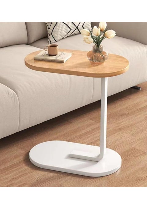 Coffee Table, C Shaped Side Table, A Movable, Space-Saving Side Table Perfect for Sofas, Side Table Bedroom Great for Indoor and Outdoor