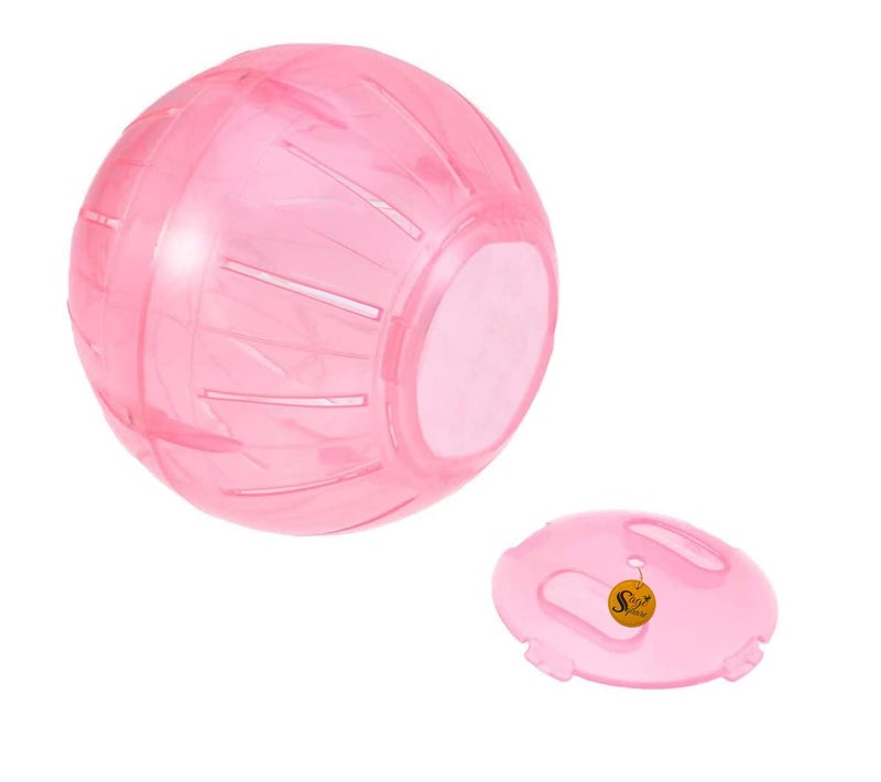 Sage Square كرة جري الهامستر، ألعاب، ملحقات القفص رائعة للجري، التمارين، اللياقة البدنية، للهامسترات، الفئران، الجربيل، إلخ 12 سم (وردي) - Image 4