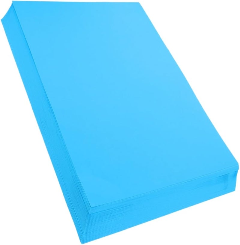 50 ورقة من ورق البطاقات للحرف الورقية وصنع الكتب القصاصية وصنع البطاقات والمشاريع الفنية باللون الأزرق البحيري - Image 2