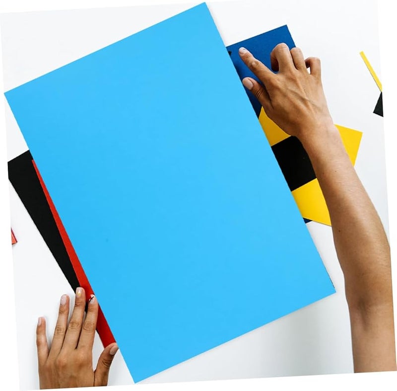 50 ورقة من ورق البطاقات للحرف الورقية وصنع الكتب القصاصية وصنع البطاقات والمشاريع الفنية باللون الأزرق البحيري - Image 5