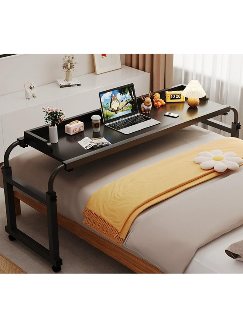 Bed Table with Wheels,Bed Desk,Hospital Bed Table,overbed Table,Adjustable Bed Table,Over Bed Table,Desk with Wheels,Desk for Bed,Table for Bed,Rolling Bed Table, Perfect for Hospital Families - Image 1