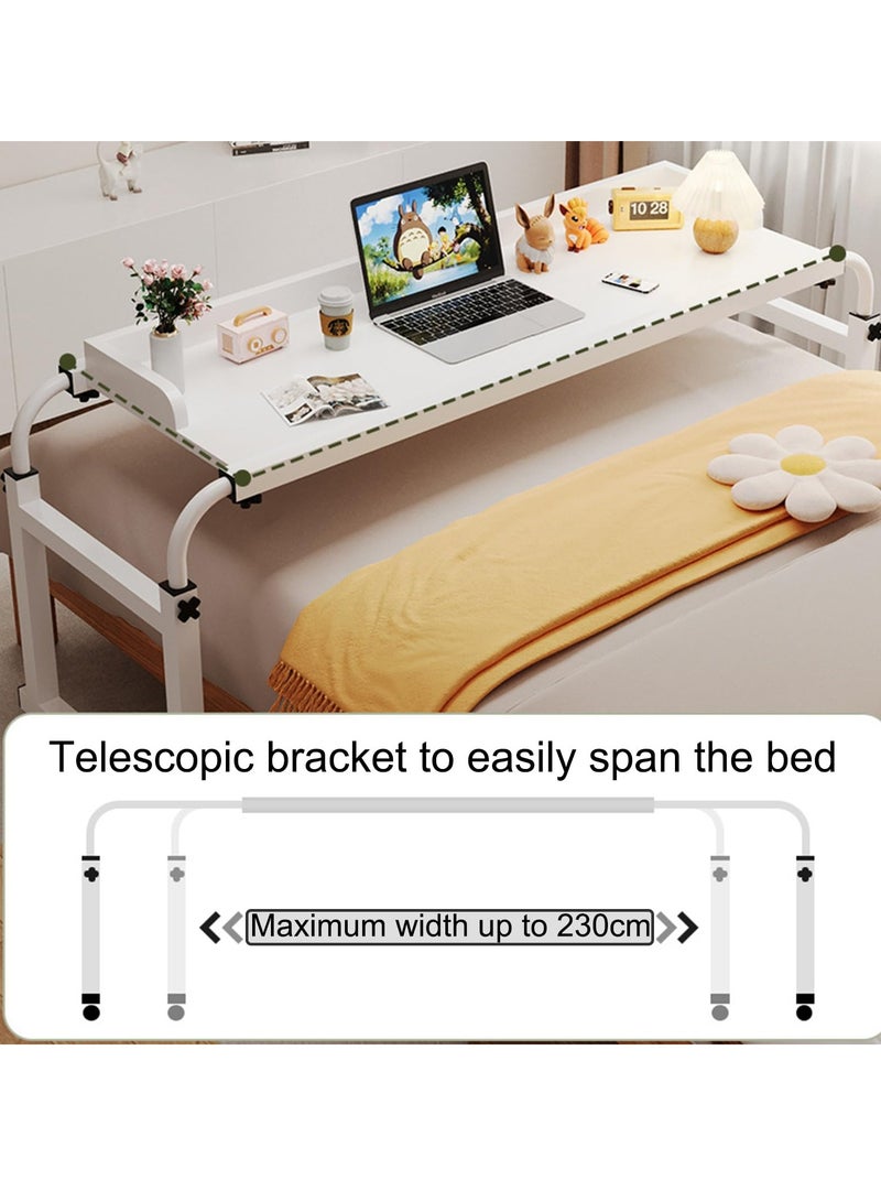 Bed Table with Wheels,Bed Desk,Hospital Bed Table,overbed Table,Adjustable Bed Table,Over Bed Table,Desk with Wheels,Desk for Bed,Table for Bed,Rolling Bed Table, Perfect for Hospital Families - Image 4