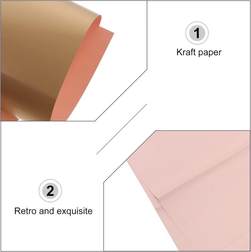 klarako 20 Sheets gift wrapping paper bouquet paper wrap flower gift packaging paper fruit basket wrap Paper Wrapper flower gifts clear wrapping paper Bouquet Wrappers artwork - Image 4
