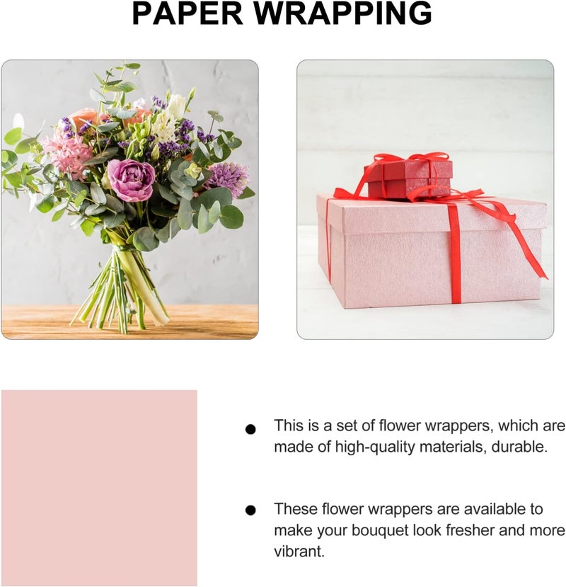 klarako 20 Sheets gift wrapping paper bouquet paper wrap flower gift packaging paper fruit basket wrap Paper Wrapper flower gifts clear wrapping paper Bouquet Wrappers artwork - Image 2
