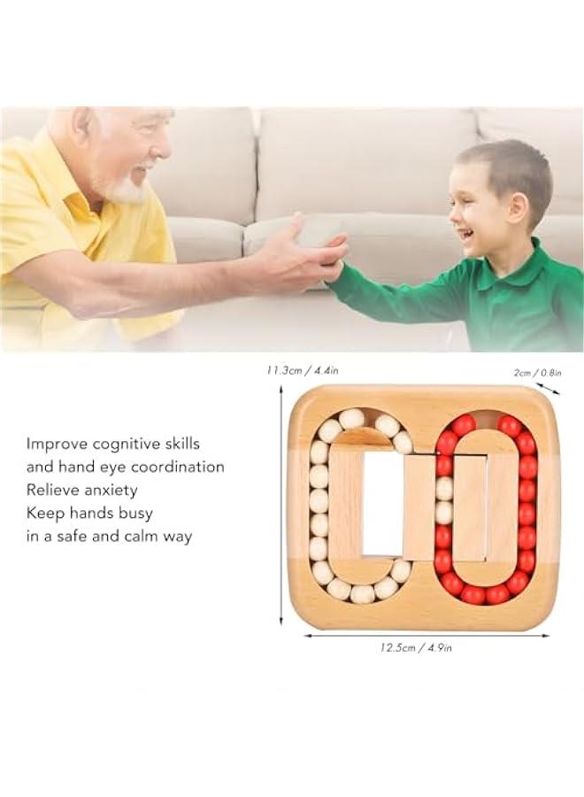 Generic Dementia Games, Wooden Tile Brain Maze Game for Seniors Older Adults, Easy Puzzle Toys for Alzheimer's, Planar Toys Brain Logic Activities Products for Elderly, Gifts for Adults with Dementia  - Image 3