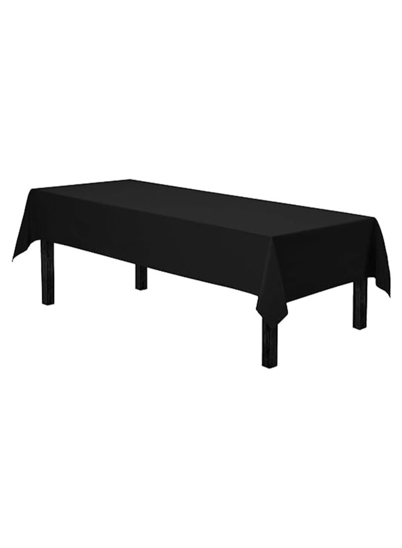 Plastic Table Cover 137cmX183cm Black 