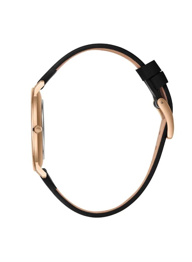 بيفرلي هيلز بولو كلوب BEVERLY HILLS POLO CLUB BP3722X.431 Men's Analog Display Watch & Leather Strap BLACK