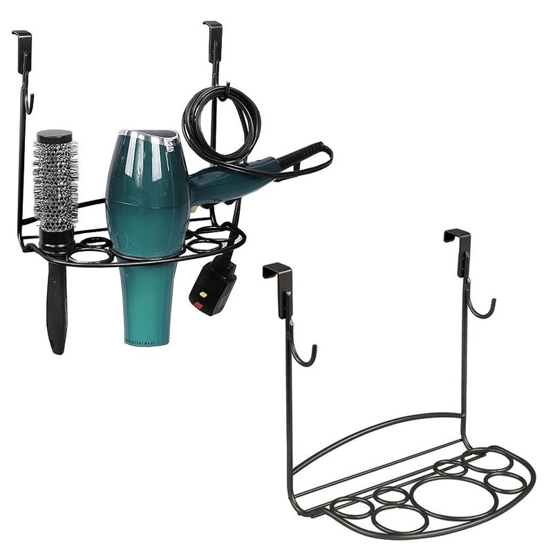 Easy Wall Mount No Drill Hair Dryer Holder Bracket Rust Resistant - Image 1