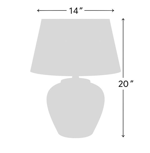 Nourison Home 20" Brown Matte Ceramic Table Lamp with Fabric Shade, Bedside Nightstand Lamp for Bedroom, Living Room, Entryway - Image 2