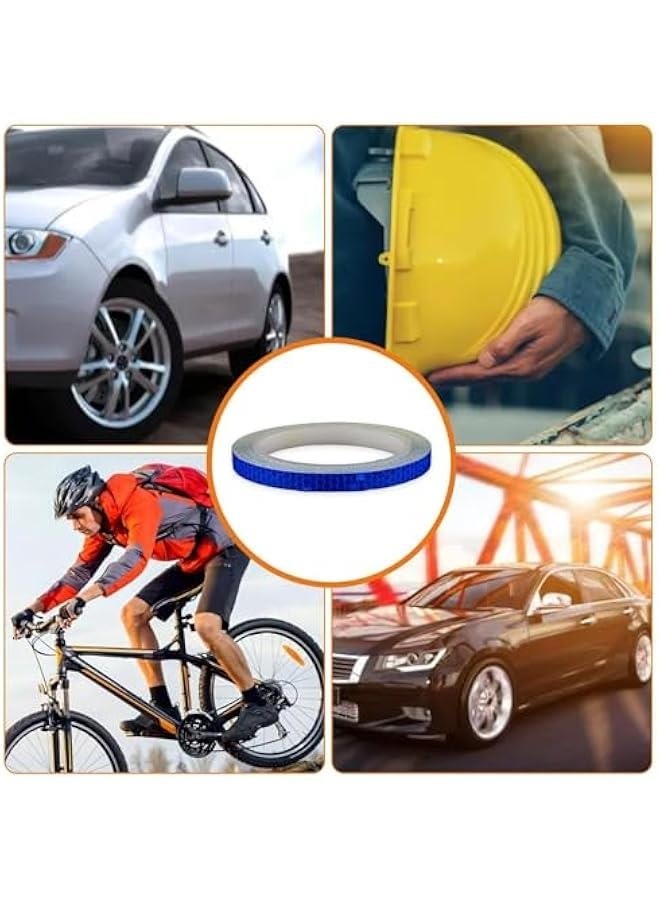 Generic Reflective Clothing Stickers | Waterproof Reflective Strip Tape | Visibility Safety Warning Tape | High Self Adhesive Reflective Stickers for Night Running Cycling Jogging, Blue - Image 5