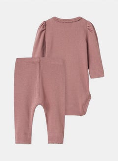 NAME IT name it Baby Girls Nigella Longsleeve Bodysuit / Legging Set  - Image 2