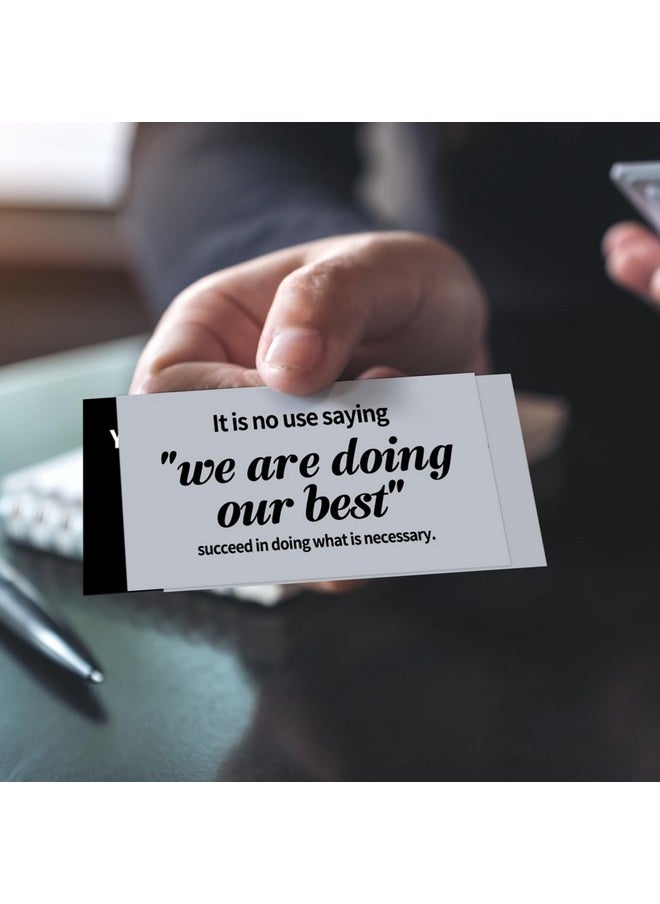 Jinei 300 Motivational Cards Inspirational Cards Positive Affirmation Cards Small Mini Encouragement Cards For Women Christmas Thank You Card(Famous Quotes)  - Image 2