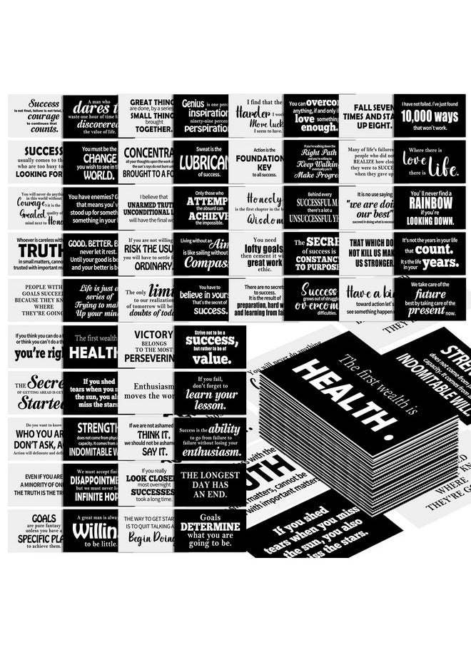 Jinei 300 Motivational Cards Inspirational Cards Positive Affirmation Cards Small Mini Encouragement Cards For Women Christmas Thank You Card(Famous Quotes)  - Image 1