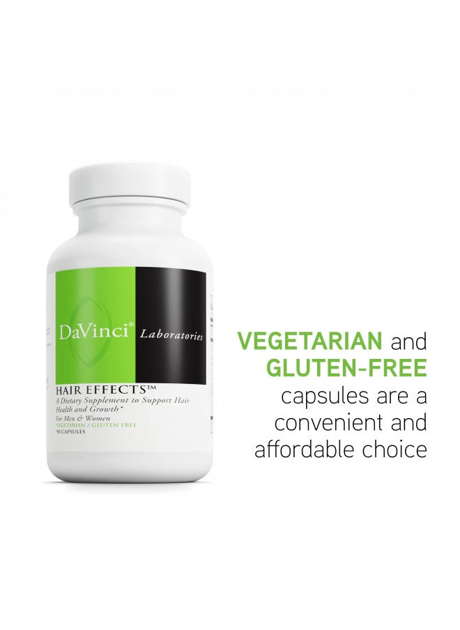 Davinci DAVINCI Labs Hair Effects - Dietary Supplement to Support Healthy Hair Growth and Skin* - with Biotin, Zinc, Copper, Saw Palmetto and Grape Seed Extract - Gluten-Free - 90 Vegetarian Capsules  - Image 5