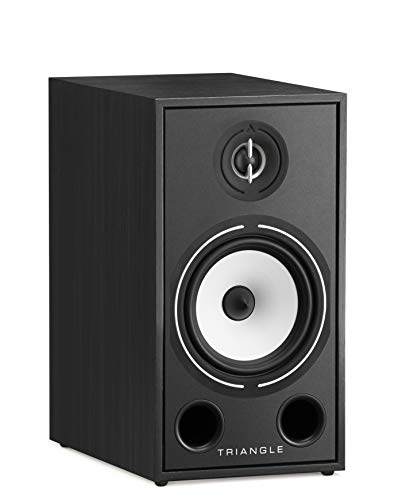 triangle - BOREA BR03 Hi-Fi Bookshelf Speakers - Power handling 100W - Output 90 dB/W/m - Versatile Music and Home Cinema - 206 x 380 x 314 mm - Black (Pair) - Image 2